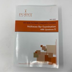NY BAR/CA BAR COMPLETE COURSE Multistate Bar Examination MBE Questions‎ Il
